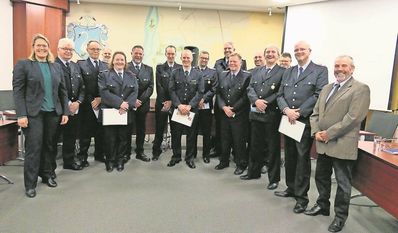 Auf Einladung des Gemeindebrandmeisters kamen die Mitglieder des Gemeindekommandos zusammen.