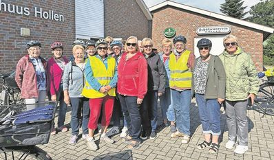 Die Hollener DRK Frauen genossen ihre alljährliche Sommer-Fahrradtour bei bestem Wetter.