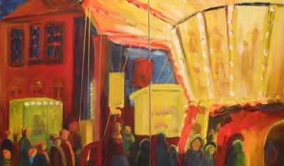 Buntes Jahrmarkttreiben gehört auch zu den Werken von Ilse Marie Seijger.