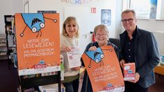 Evelin Meyer, Monika Weyers und Klaus Müller hoffen auf die Teilnahme vieler Lesewesen.