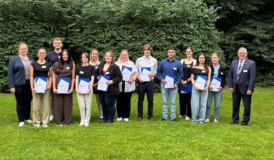 Die Auszubildenden freuen sich auf die kommenden drei Jahre und sehen sich den Herausforderungen gewachsen.