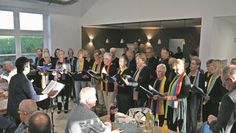 Stefan Jungclaus (v. li.), Hartmut Tiedemann, Manfred Knust sowie Sonja Peter Tiedemann bei der Eröffnungsfeier.