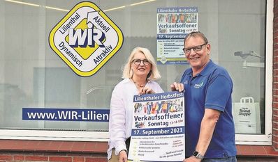 Anja Dähncke und Udo Reineke vom Wirtschaftsinteressenring Lilienthal e.V.