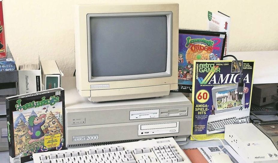 Ein Amiga 2000 kann bei dem ein oder anderen Besucher die Erinnerungen wecken.