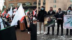 Yunus Çakar in Holland und am ersten Jahrestag der Tötung Soleimanis  in Berlin.