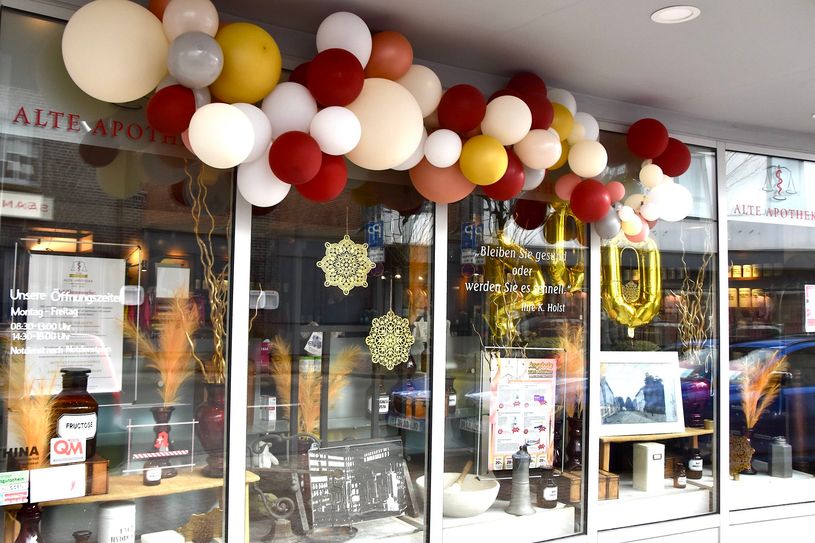 Die Apotheke war für das Jubiläums besonders schön geschmückt worden.