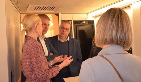 Von links: GeschäftsführeriAntonia Gehr, Beverstedts Bürgermeister Guido Dieckmann, Landrat Thorsten Krüger (Landkreis Cuxhaven) und Beverstedts Erste Gemeinderätin Claudia Lühmann.