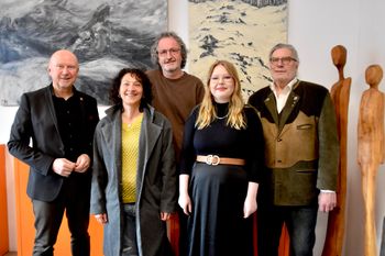 (v. l.) Michael Hannebacher, Asia Booraada, Andreas von Glahn, Michelle Klatt und Martin Hill freuen sich über eine sehr gelungene Ausstellung.