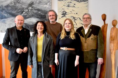 (v. l.) Michael Hannebacher, Asia Booraada, Andreas von Glahn, Michelle Klatt und Martin Hill freuen sich über eine sehr gelungene Ausstellung.