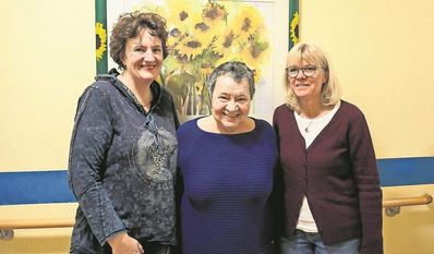 (v.l.) Sandra Schütt, Marie-Luise Romanski und Heinke Schmidt sind dankbar, dass ihr Herzenswunsch noch in Erfüllung gehen konnte.