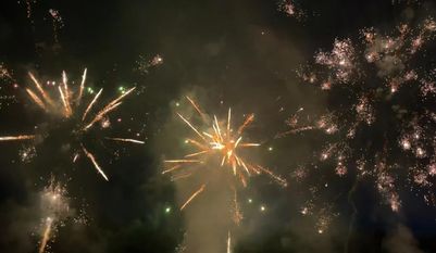 Das Feuerwerk am ersten Abend ist eines der Highlights des Erntefestes.