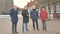(v. l.) Jochen Hake, Dirk-Frederik Stelling, Lothar Tabery und Fridtjof Schröter haben sich zu möglichen Plänen der Straßenführungen geäußert.