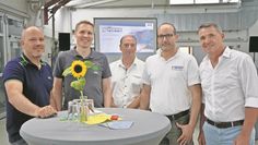 Tino Wachsmuth, Sebastian Lemmermann, Frank Stegitz, Dieter Poppe und Dirk Sauer tauschten sich aus.