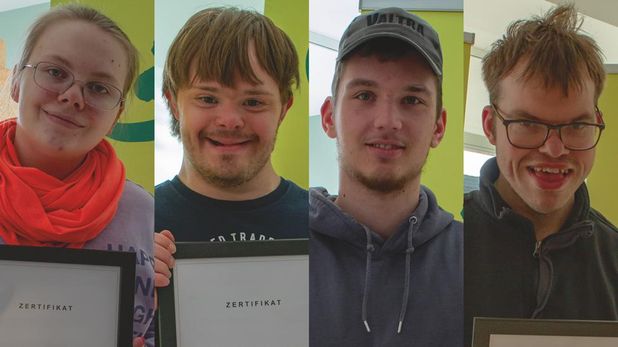 Zum Abschluss erhielten die stolzen Absolventinnen und Absolventen Zeugnisse und Zertifikate.