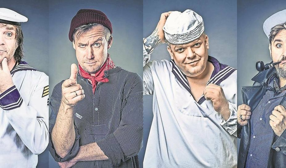 Die No Shanty Partyband Veermaster spielt am Herbstmarkt-Wochenende Partyhits und Coverrock.