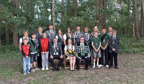 Das neue Königshaus regiert nun ein Jahr den Schützenverein.