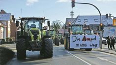 Auch zahlreiche Landwirte aus Bremervörde und Umgebung beteiligten sich am Montag am bundesweiten Protest