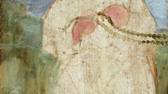 Paula Modersohn-Becker,  Mieke Vogeler mit Perlenkette, 1902, Öl auf Pappe.