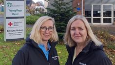 Pflegedienstleitung Elke Jagels (links) und ihre Stellvertreterin Bianca Bullwinkel sowie das gesamte Team freuen sich auf viele Besucher.