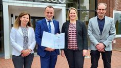 Marucs Oberstedt (zweiter von links) wird zum 1. Juli der neue Erste Gemeinderat in Schwanewede. Foto: eb