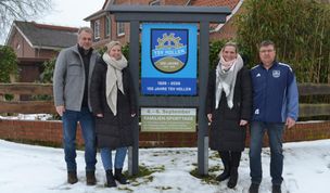 (v. l.) Die Vorstandsmitglieder Uwe Danel, Mayline Kohrs, Christiane Baack und Vorsitzender Henry Springer freuen sich auf ein abwechslungsreiches Jubiläumsjahr.