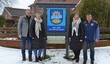 (v. l.) Die Vorstandsmitglieder Uwe Danel, Mayline Kohrs, Christiane Baack und Vorsitzender Henry Springer freuen sich auf ein abwechslungsreiches Jubiläumsjahr.