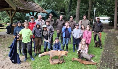 Begeistert waren die Kinder besonders von den Tierpräparationen.
