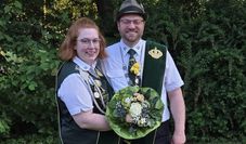 Das neue Königspaar Friederike Meyer und Dennis Nickel.