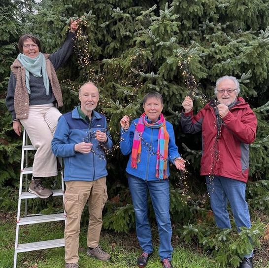 (v. l.) Frauke Bischoff, Martin Schröder, Helma Schröder und Jürgen Rudolph freuen sich, dass die Aktion erneut stattfinden kann.