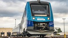 Auf der Strecke zwischen Cuxhaven, Bremerhaven, Bremervörde und Buxtehude rollen derzeit sechs Wasserstoffzüge.