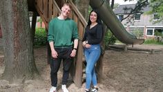 Anton Lienau und Rim Lhaf könnten sich nichts besseres vorstellen, als im SOS-Kinderdorf zu arbeiten.