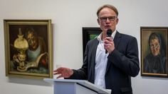Frank Fenken in der Worpsweder Kunsthalle.