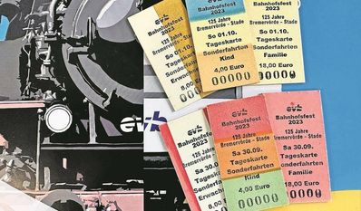 Außergewöhnliche Fahrkarten im historischen Look gibt es für Sonderfahrten zwischen Bremervörde und Stade.