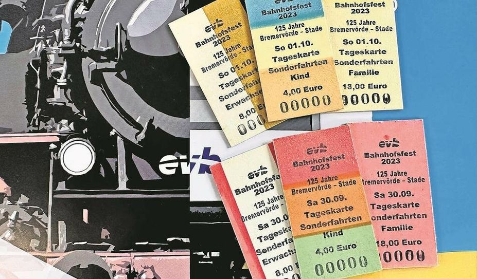 Außergewöhnliche Fahrkarten im historischen Look gibt es für Sonderfahrten zwischen Bremervörde und Stade.