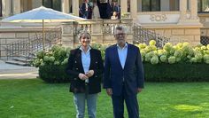 Justizministerin Dr. Kathrin Wahlmann und Prof. Dr. Gerhard Wegner bei seiner offiziellen feierlichen Einführung in sein Amt.