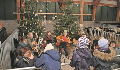 Durch die musikalische Begleitung wurde es bei Familie Haak so richtig weihnachtlich.