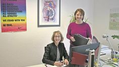 Ilka Holsten-Poppe (li.) und Johanna Meeske sind von Montag bis Freitag von 8 bis 16 Uhr für die Frauen im Landkreis Rotenburg in der Neuen Straße 22 in Bremervörde vor Ort.