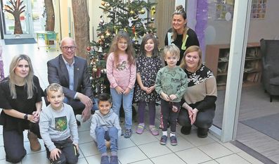 Björn Pfrommer freute sich, den Kindern und dem Kita-Team ein Strahlen ins Gesicht zu zaubern.