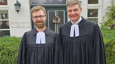 Freuen sich auf die weitere Zusammenarbeit: Kristian Goletz (links) und Superintendent Carsten Stock.