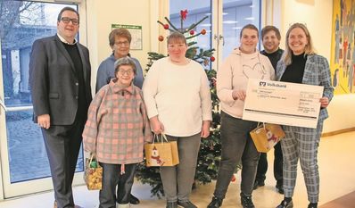 Das Team der Lebenshilfe freut sich über die Unterstützung.