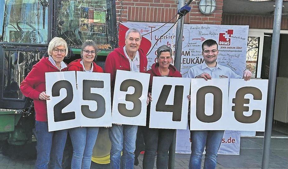 Das DKMS-Team freut sich über das gelungene Jahr 2024 und hofft, dass das kommende Jahr ebenso erfolgreich verläuft.