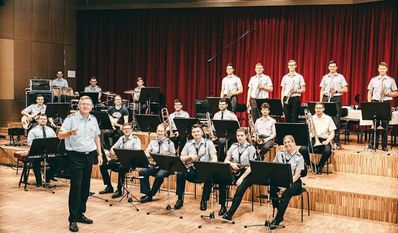 Die Musikstudierenden der Bundeswehr sind zum ersten Mal in Zeven zu Gast.