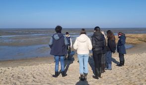 Am Wattenmeer in Cuxhaven erfuhren die Jugendlichen jede Menge Interessantes.