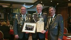 Markus Burfeind (v. li.) - neuer stellvertretender Präsident, Wilfried Busch - neuer Ehrenpräsident/ehm. Präsident und Joachim Kühlcke - neuer Präsident.