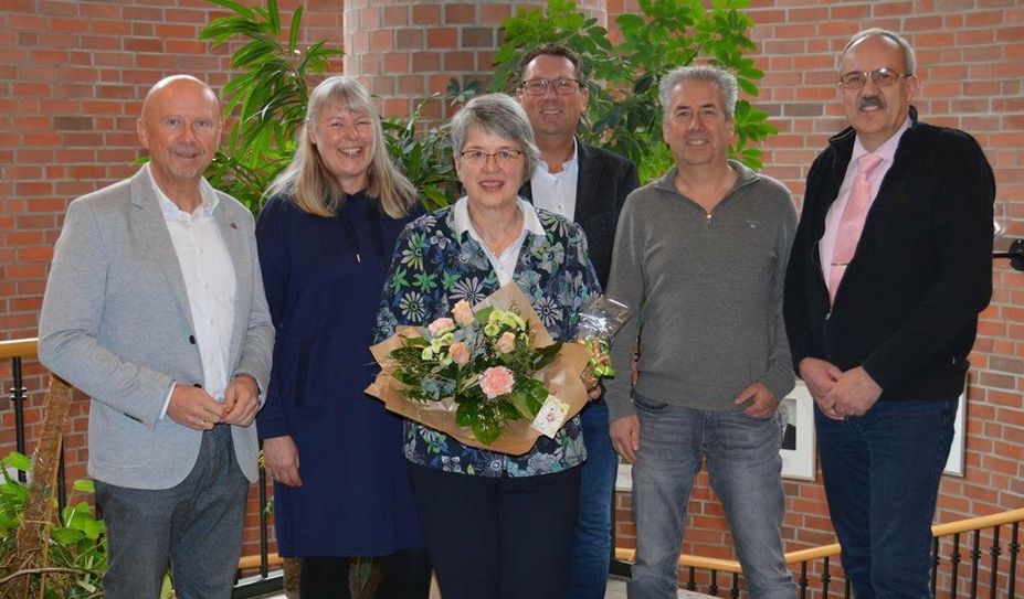 Anke Triebel wurde vom Rathaus-Team verabschiedet.