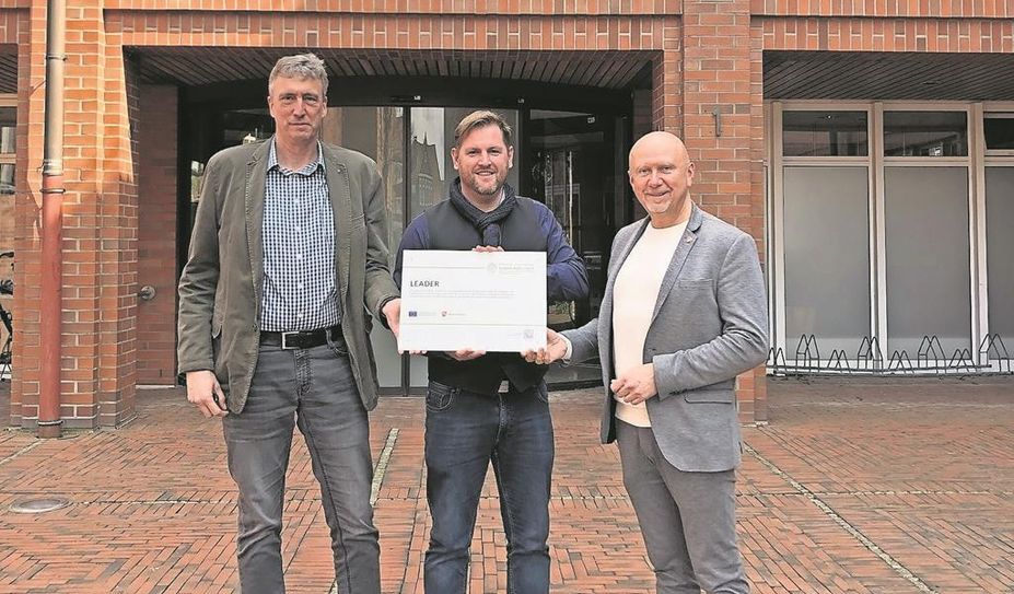 Die drei Bürgermeister freuen sich über die Förderung: (v.l.) Stephan Meyer, Marc Breitenfeld und Michael Hannebacher.