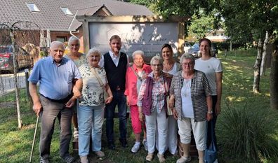 Bürgermeister Marc Breitenfeld und Ortsrätin Janina Funk war der persönliche Austausch ein besonderes Anliegen.