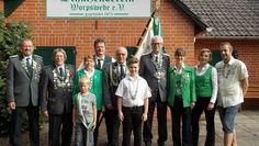 Das amtierende Königshaus um Schützenkönig Oliver Twisterling und Königin Nadine Wendelken.