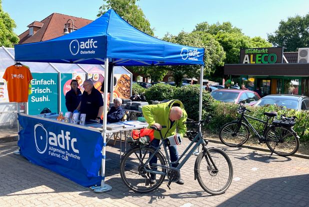 ADFC Stand zum Biomarkt Ritterhude