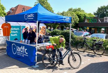 ADFC Stand zum Biomarkt Ritterhude